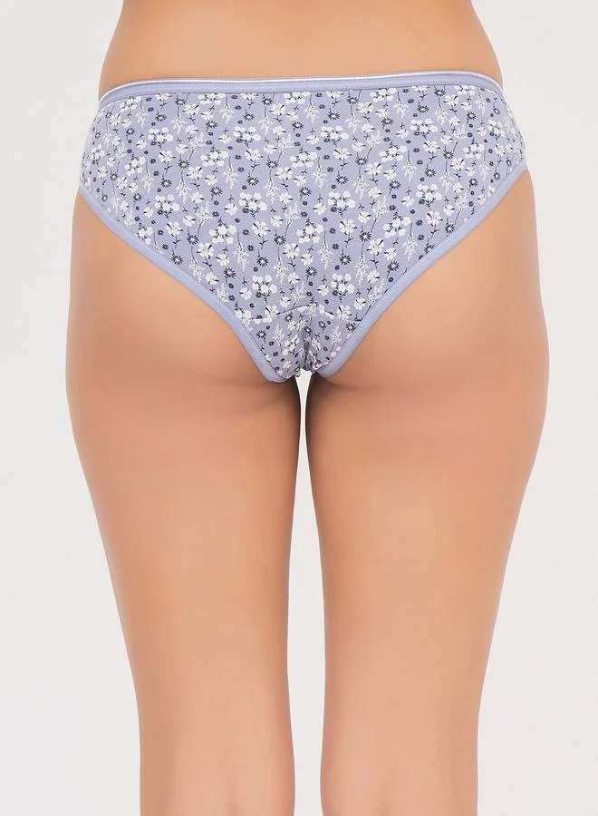 Clovia  Pack of 3- Printed Low Waist Bikini - Cotton for Women | Best Price UAE